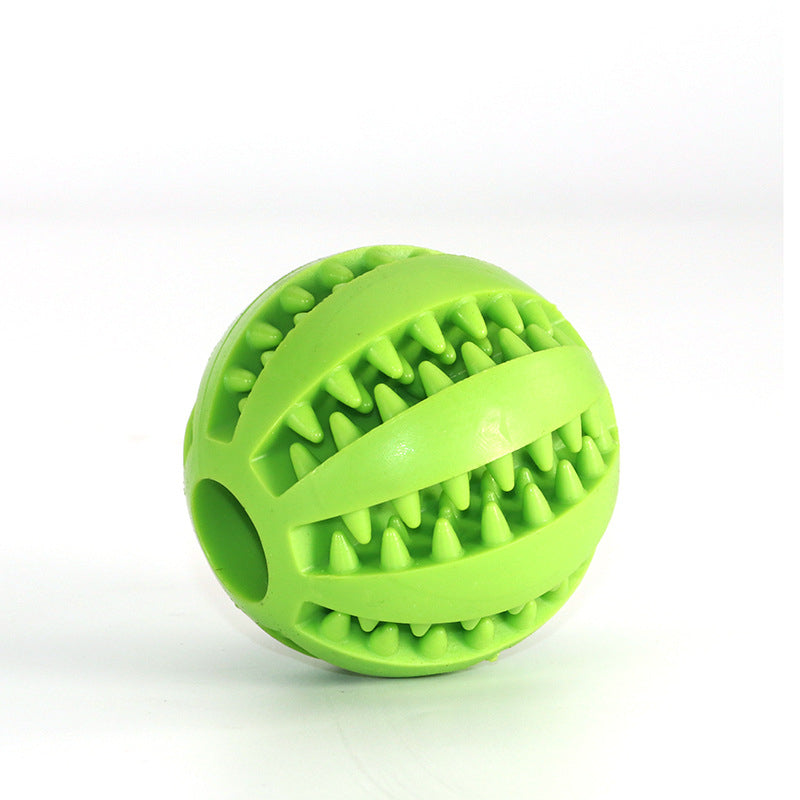 VZZ Natural Rubber Dog Chew Toy Interactive Treat Ball 5cm Extra-Tough Toy Image 8