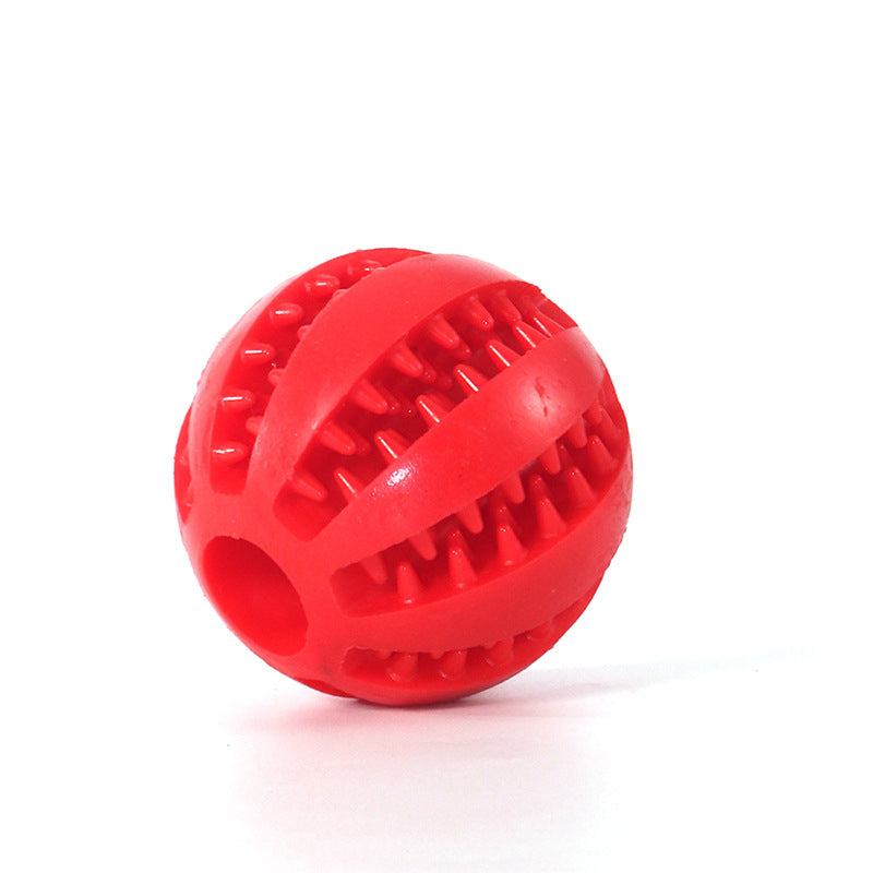 VZZ Natural Rubber Dog Chew Toy Interactive Treat Ball 5cm Extra-Tough Toy Image 10