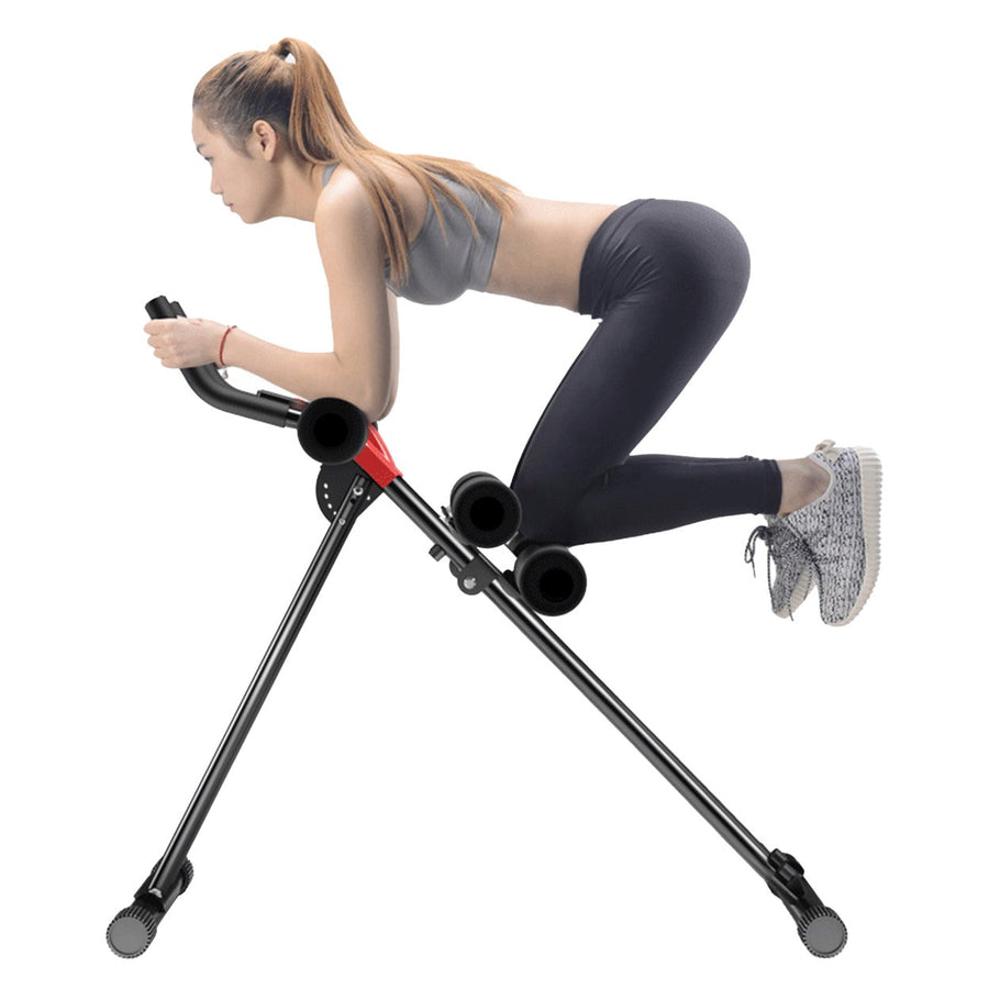 Adjustable Abdominal Roller Ab Workout Equipment Full Body Workout for Home Gym Foldable Waist Trainer Suitable for Image 1