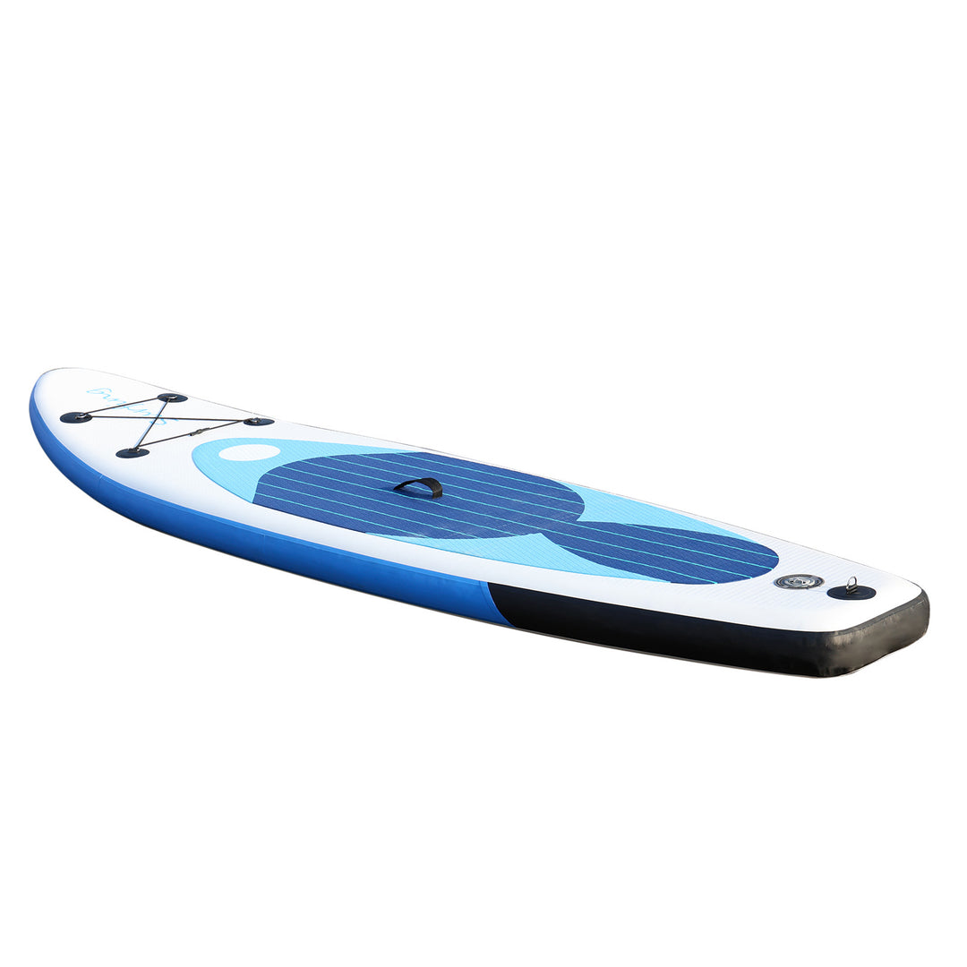 Inflatable Stand Up Adult Paddle Board Single Layer PVC Paddle Board with Carry Bag Hand Pump Retractable Propeller Image 3