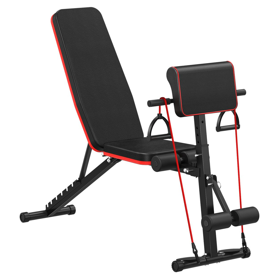 Multi Gears Adjustment Weight Bench Workout Bench for Home Gym Foldable Incline Decline Flat Exercise Bench for Full Image 2