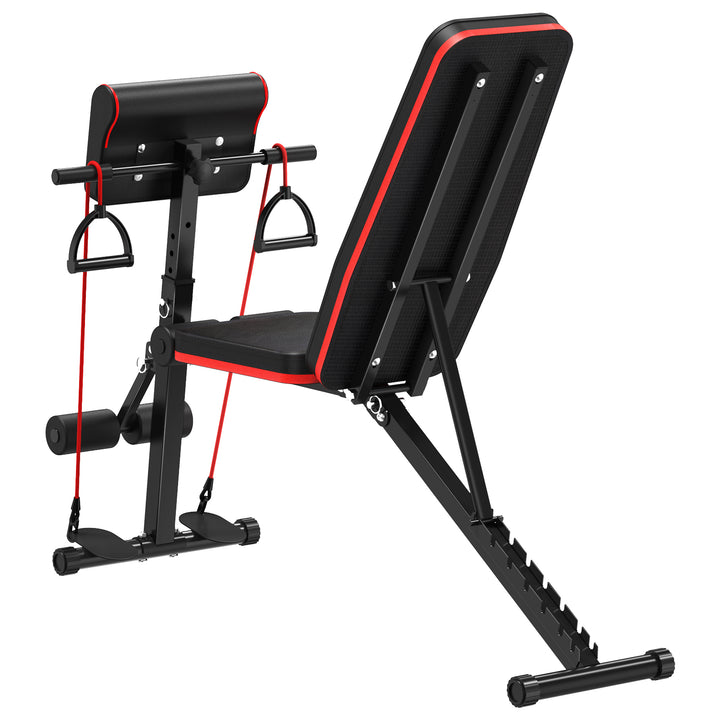 Multi Gears Adjustment Weight Bench Workout Bench for Home Gym Foldable Incline Decline Flat Exercise Bench for Full Image 3