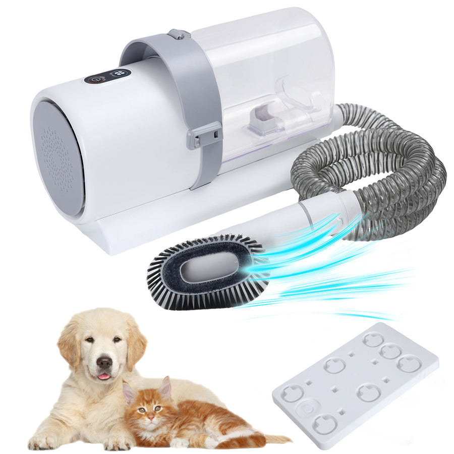 Dog Hair Vacuum Pet Grooming Vacuum with 4 Limited Combs 2.5L Dust Cup Dog Brush Vacuum with Grooming Tools for Shedding Image 1