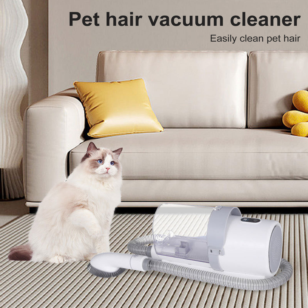 Dog Hair Vacuum Pet Grooming Vacuum with 4 Limited Combs 2.5L Dust Cup Dog Brush Vacuum with Grooming Tools for Shedding Image 4