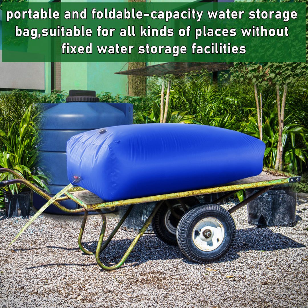 150x100x70cm Large Capacity Water Storage Tank Emergency Water Bladder Tank Foldable Portable Rainwater Bag for Drought Image 3