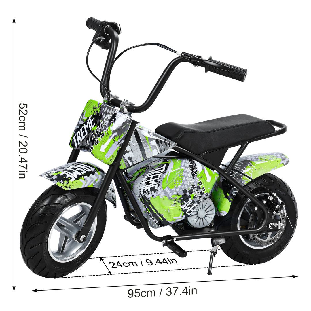 24V Kids Electric Dirt Bike 250W Off-Road Bike Motocross Powerful Motorcycle with 13.67MPH Fast Speed Rubber Tires Twist Image 6