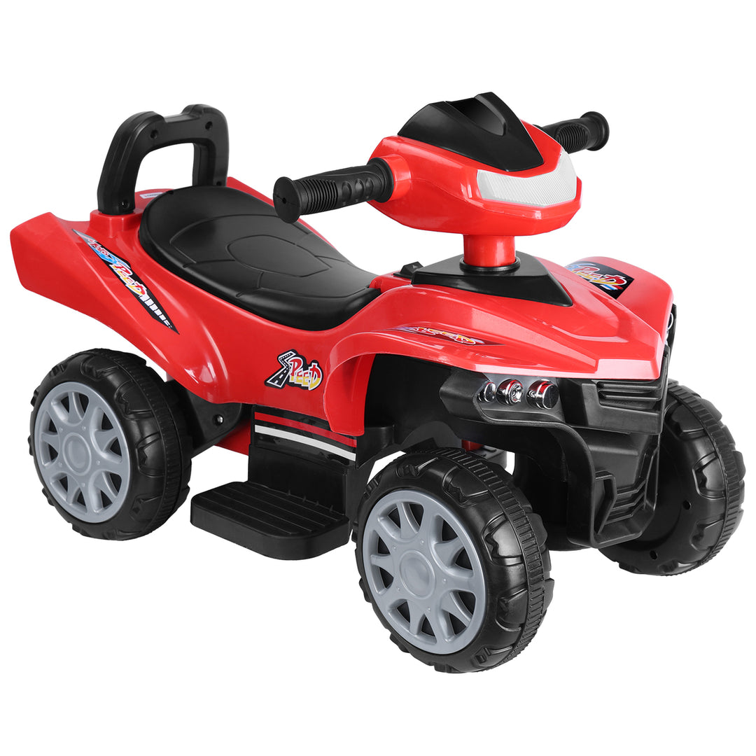 61cm 6V Kids Ride On Car 4-Wheels Quad ATV Play Car Electric Car 1.8MPH Max Speed Treaded Tires Rubber Handles Image 1