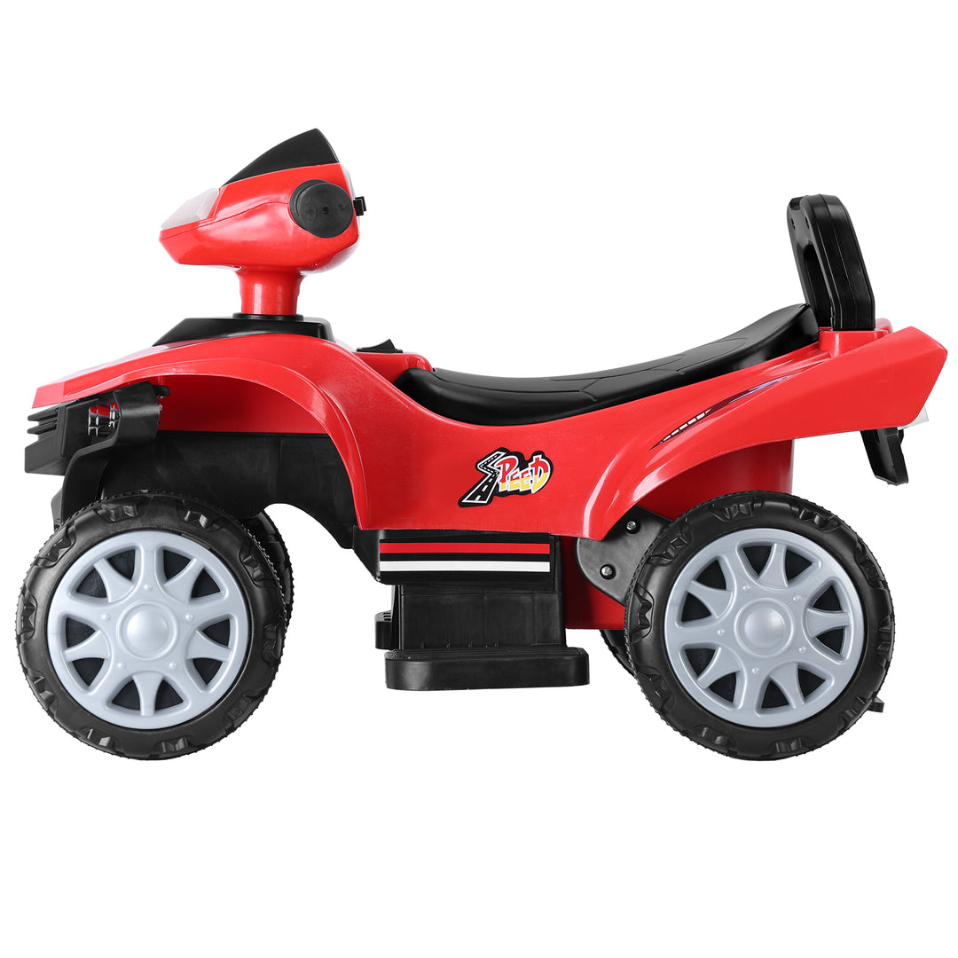 61cm 6V Kids Ride On Car 4-Wheels Quad ATV Play Car Electric Car 1.8MPH Max Speed Treaded Tires Rubber Handles Image 4