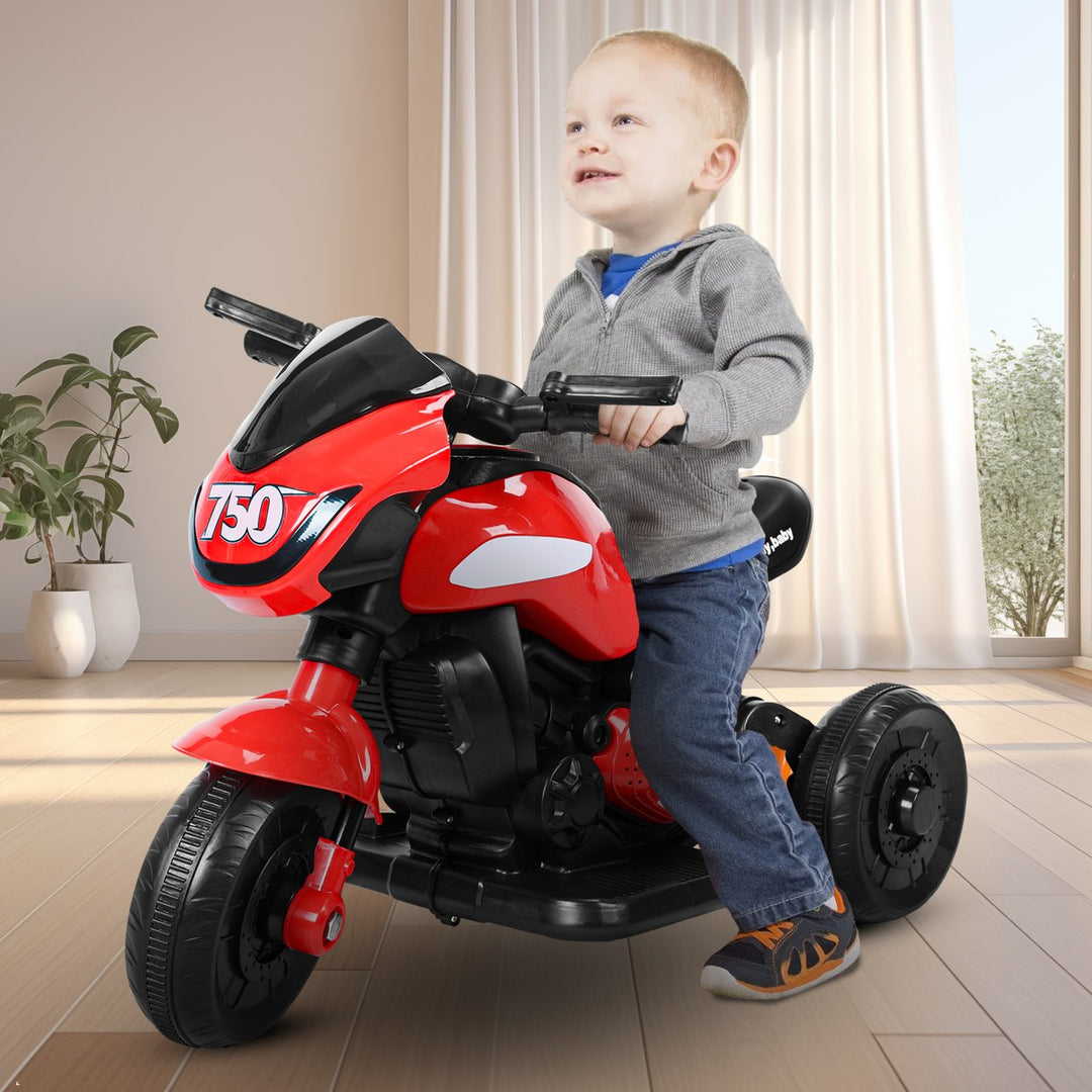 Kids Electric Motorcycle Ride-on Car Toy 3-Wheel Battery Powered Motorbike for Kids 1-6 Years Old Bluetooth-compatible Image 7