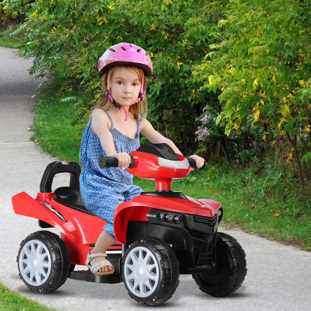 61cm 6V Kids Ride On Car 4-Wheels Quad ATV Play Car Electric Car 1.8MPH Max Speed Treaded Tires Rubber Handles Image 7