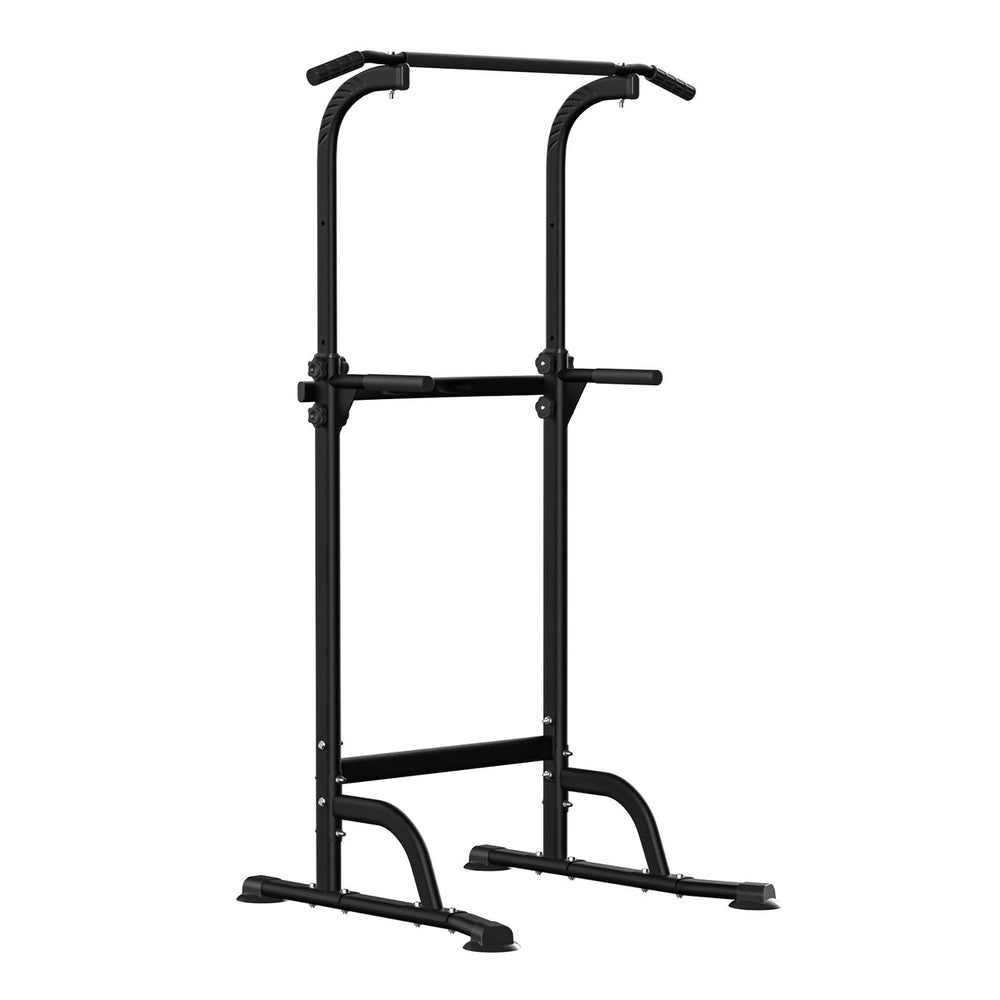 210cm Pull Up Bar Power Tower Dip Station 10 Gears Adjustment Portable Free Standing Pull-up Bar Station for Home Gym Image 2