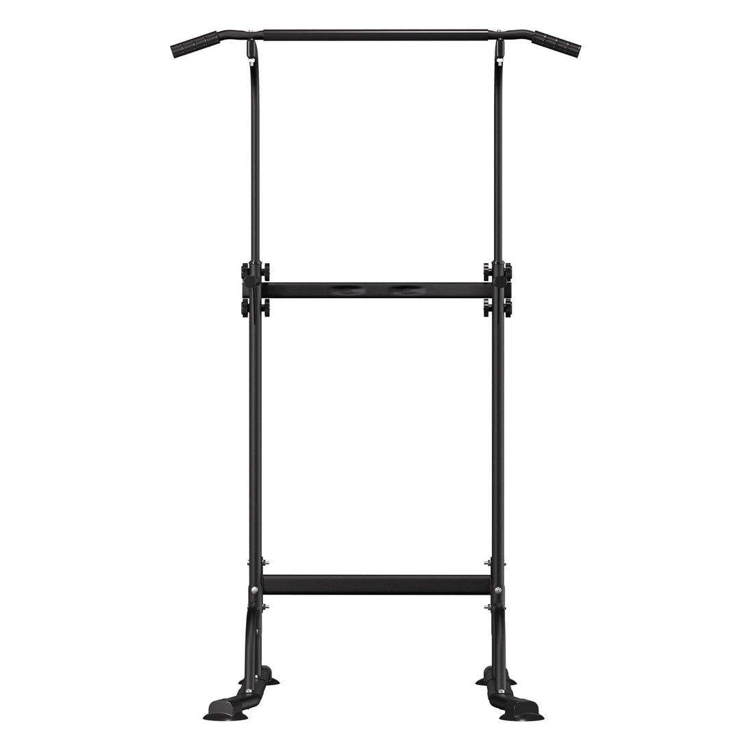 210cm Pull Up Bar Power Tower Dip Station 10 Gears Adjustment Portable Free Standing Pull-up Bar Station for Home Gym Image 3