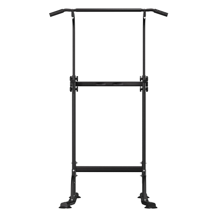 210cm Pull Up Bar Power Tower Dip Station 10 Gears Adjustment Portable Free Standing Pull-up Bar Station for Home Gym Image 3