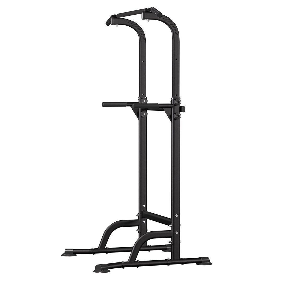 210cm Pull Up Bar Power Tower Dip Station 10 Gears Adjustment Portable Free Standing Pull-up Bar Station for Home Gym Image 4