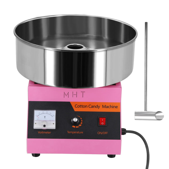 1000W Commercial Electric Cotton Candy Machine Cotton Candy Maker with Stainless Steel Bowl and Spoon Leisure Snack Image 4