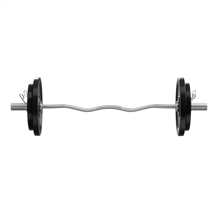 Carbon Steel Barbell Bar Bench Press Bar 4FT Curved Rod Weight Bar for Weightlifting Powerlifting Cross Fit Training 350 Image 6