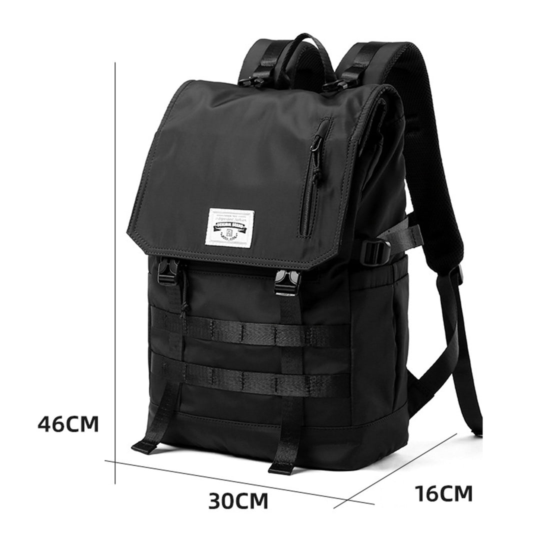 17 Inch Laptop Bag Travel Backpack Large Capacity Foldable Multi Pockets Waterproof Padded Shoulder Strap No Stress Image 6