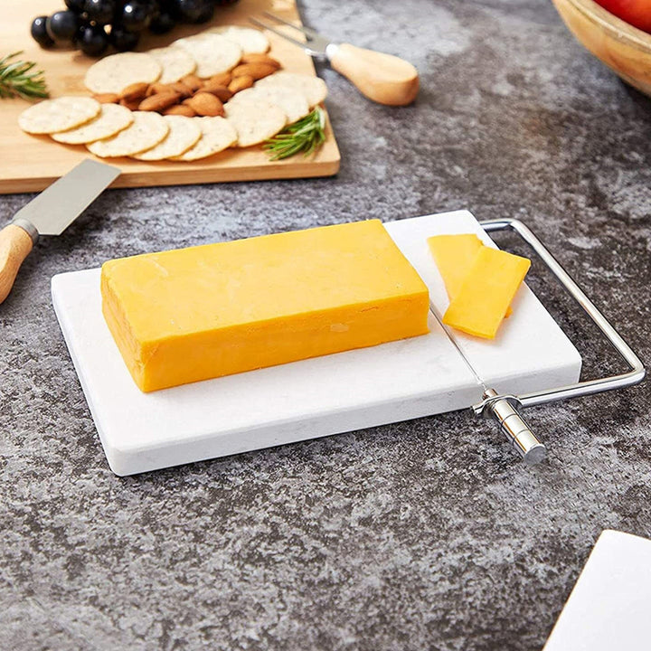 Cheese Slicer Stainless Steel Wire Cutter for Block Cheeses Marble Board Mozzarella Parmesan Butter Cutting Tool Easy to Image 4