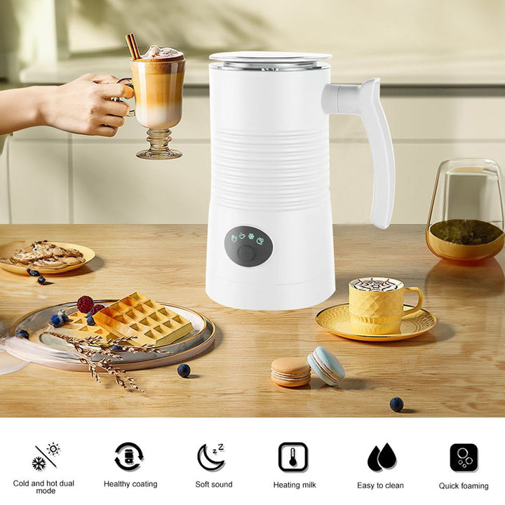 Electric Milk Frother Automatic Warm Cold Foam Maker Low Noise Dishwasher Safe Easy to Clean Coffee Hot Chocolate Maker Image 4