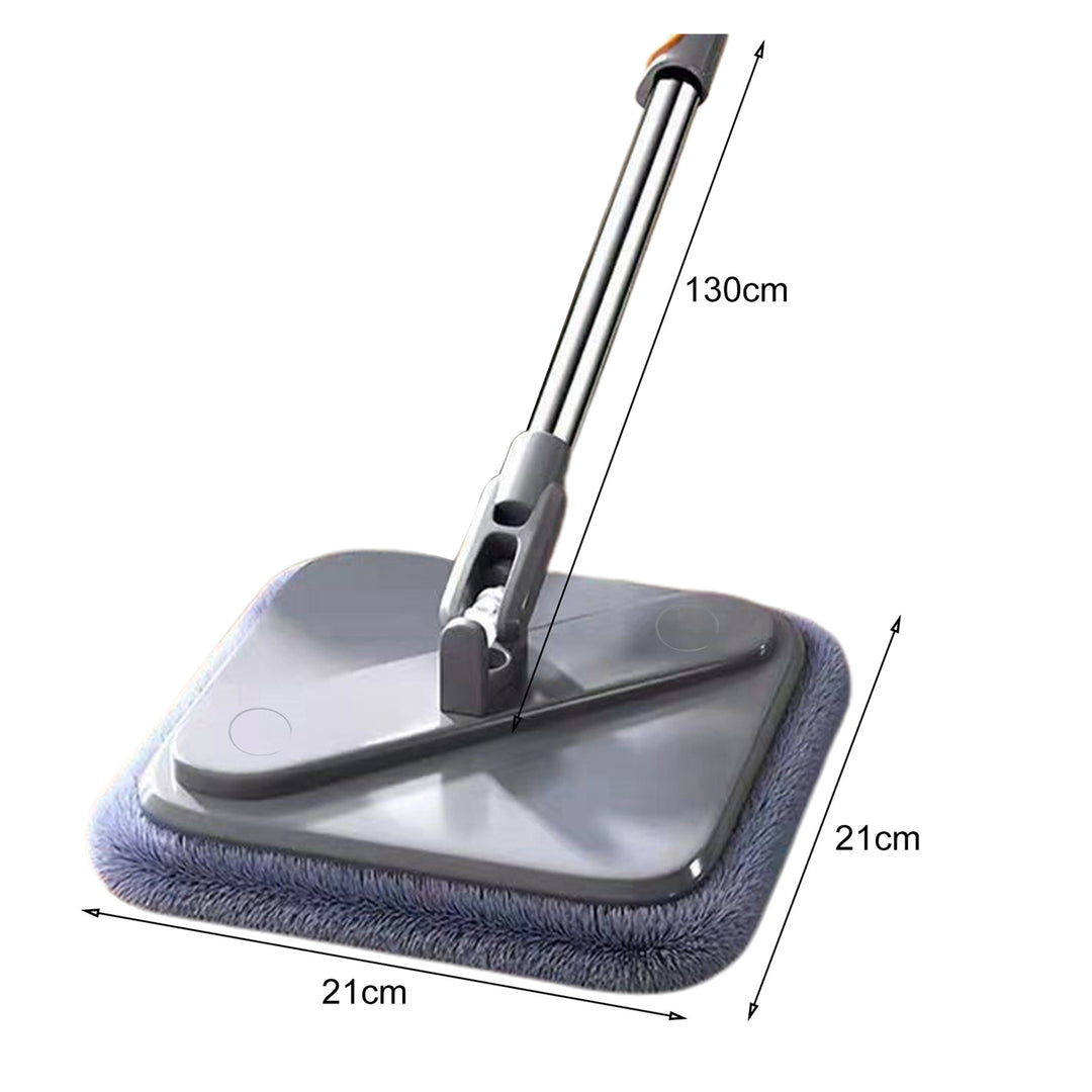 Spin Mop with Bucket 360 Degree Rotatable Self Wash Square Mop Clean/Dirty Water Separation Adjustable Handle Mops for Image 9