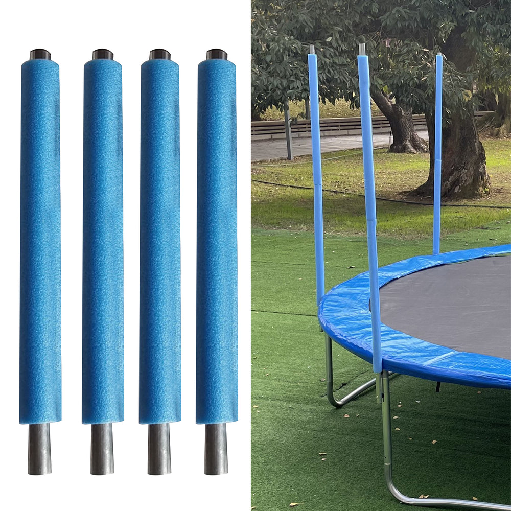 4Pcs 1.76/1.96M Trampoline Pole Anti-collision Trampoline Steel Tube Enclosure Foam Upright Rod Universal Trampoline Image 2