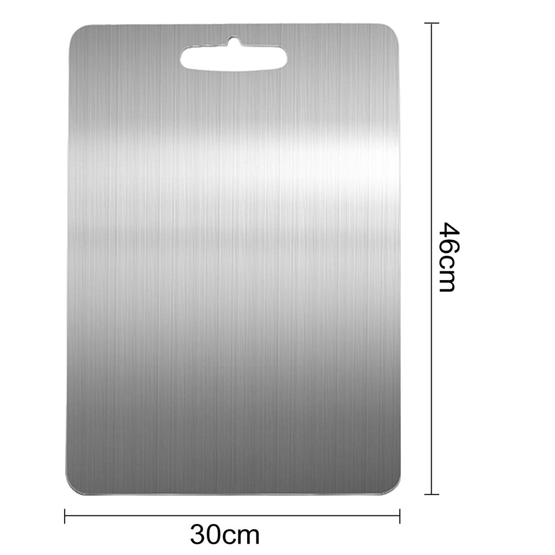 Stainless Steel Cutting Board Heavy Duty Chopping Board Non-Slip Design Easy to Clean Surface Scratch-Resistant Kitchen Image 6