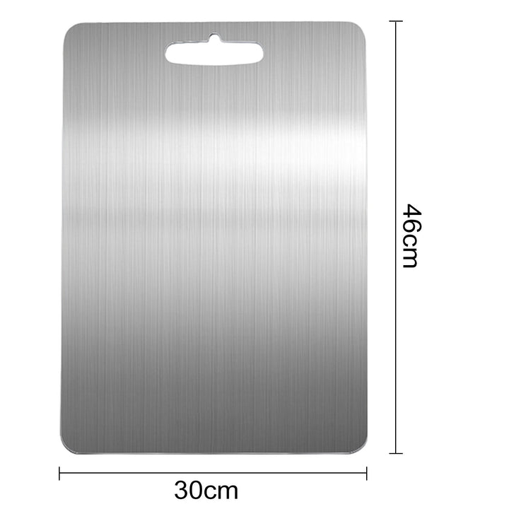 Stainless Steel Cutting Board Heavy Duty Chopping Board Non-Slip Design Easy to Clean Surface Scratch-Resistant Kitchen Image 6