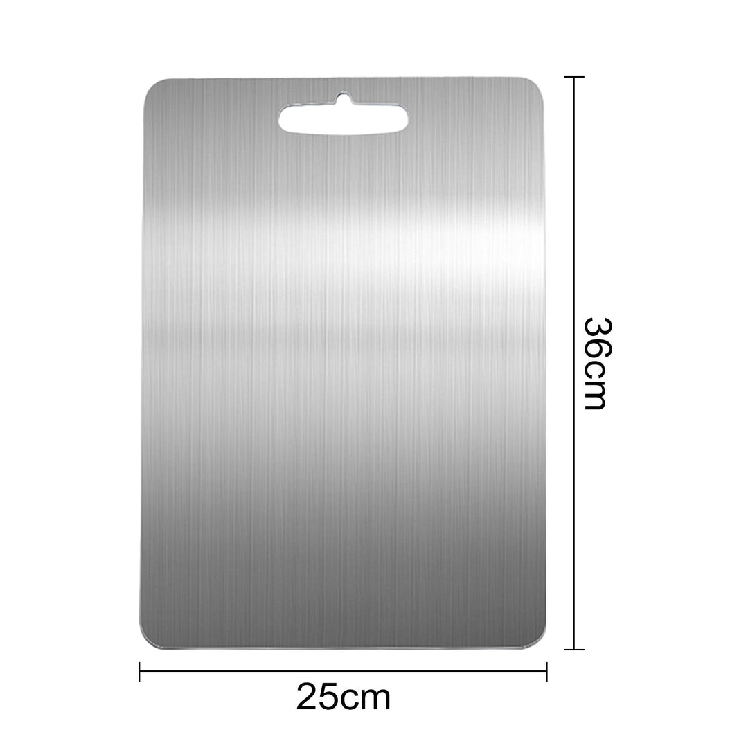 Stainless Steel Cutting Board Heavy Duty Chopping Board Non-Slip Design Easy to Clean Surface Scratch-Resistant Kitchen Image 7