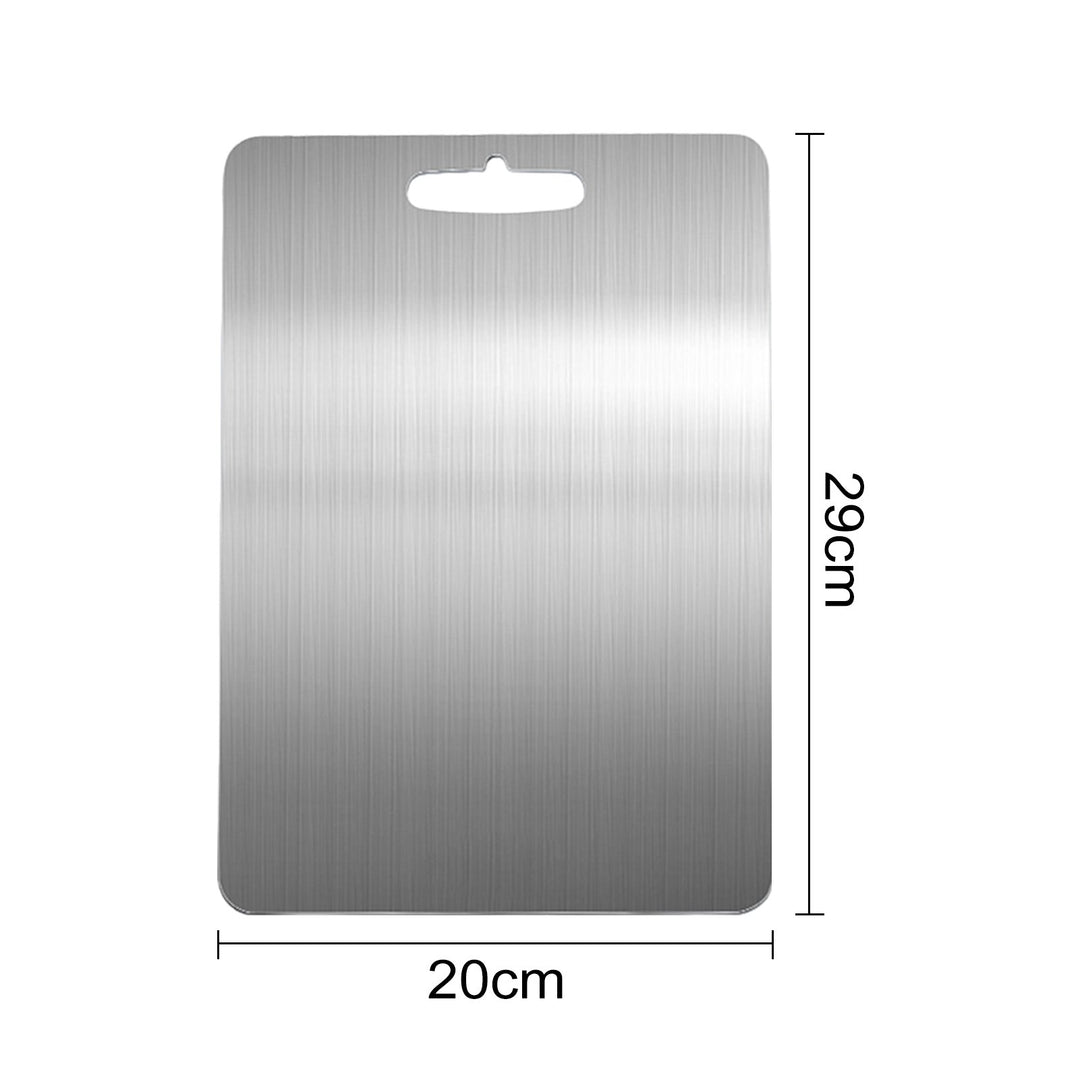 Stainless Steel Cutting Board Heavy Duty Chopping Board Non-Slip Design Easy to Clean Surface Scratch-Resistant Kitchen Image 8