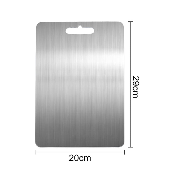 Stainless Steel Cutting Board Heavy Duty Chopping Board Non-Slip Design Easy to Clean Surface Scratch-Resistant Kitchen Image 8