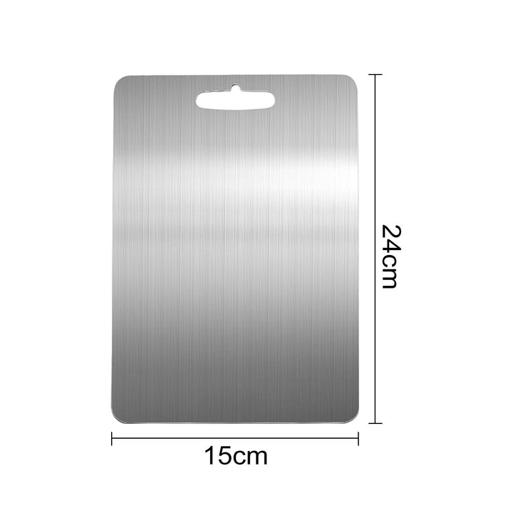 Stainless Steel Cutting Board Heavy Duty Chopping Board Non-Slip Design Easy to Clean Surface Scratch-Resistant Kitchen Image 9