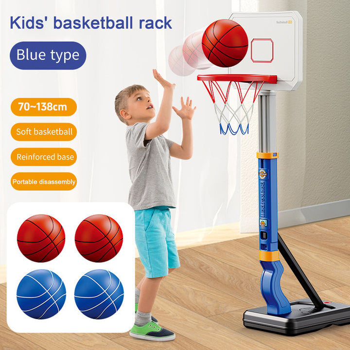 Pool Basketball Hoop Toy with 4 Balls Inflator Adjustable Height Swimming Poolside Indoor Outdoor Garden Basketball Image 8