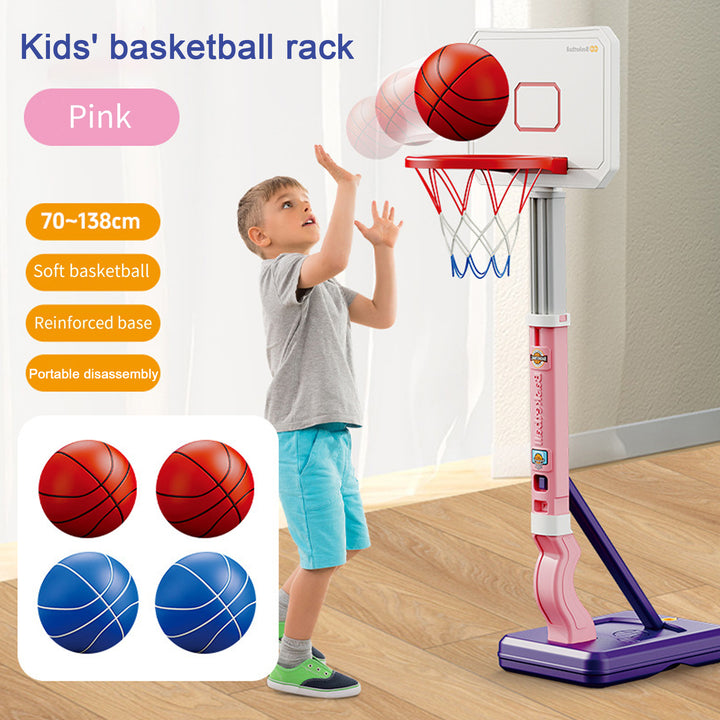 Pool Basketball Hoop Toy with 4 Balls Inflator Adjustable Height Swimming Poolside Indoor Outdoor Garden Basketball Image 9