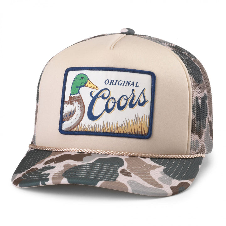 Coors Banquet Original Mallard Camo Trucker Hat Image 1