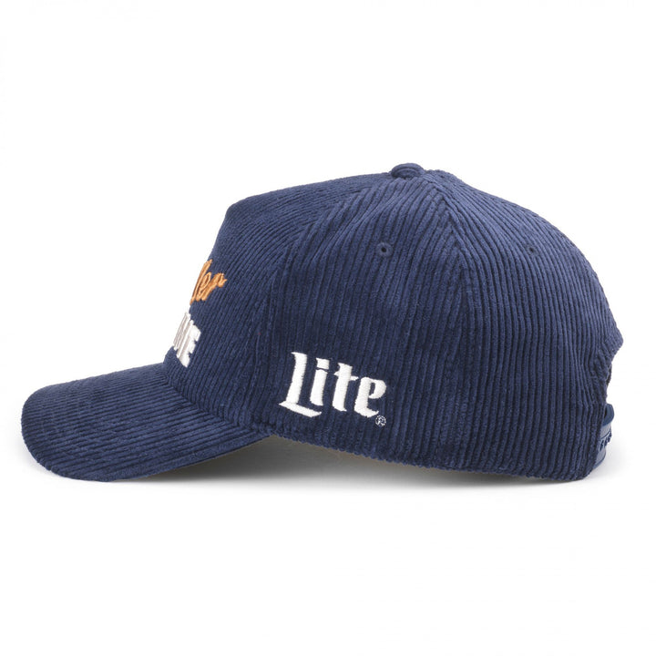 Miller Lite Its Miller Time Embroidered Corduroy Adjustable Hat Image 2