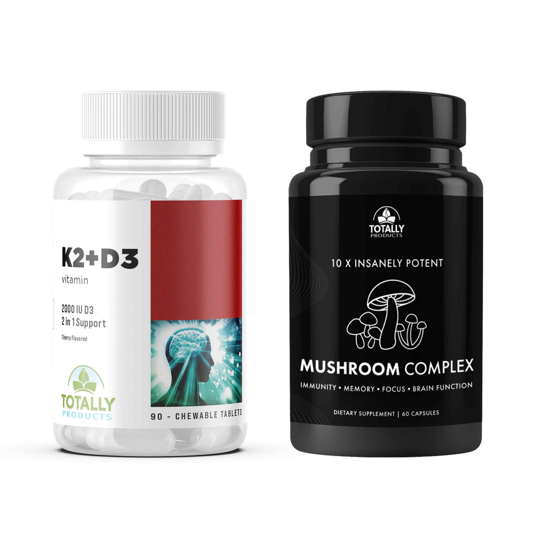 Vitamin D3 K2 Mushroom Complex Gummies 60 Vegan Immune Heart Health Raspberry Image 1