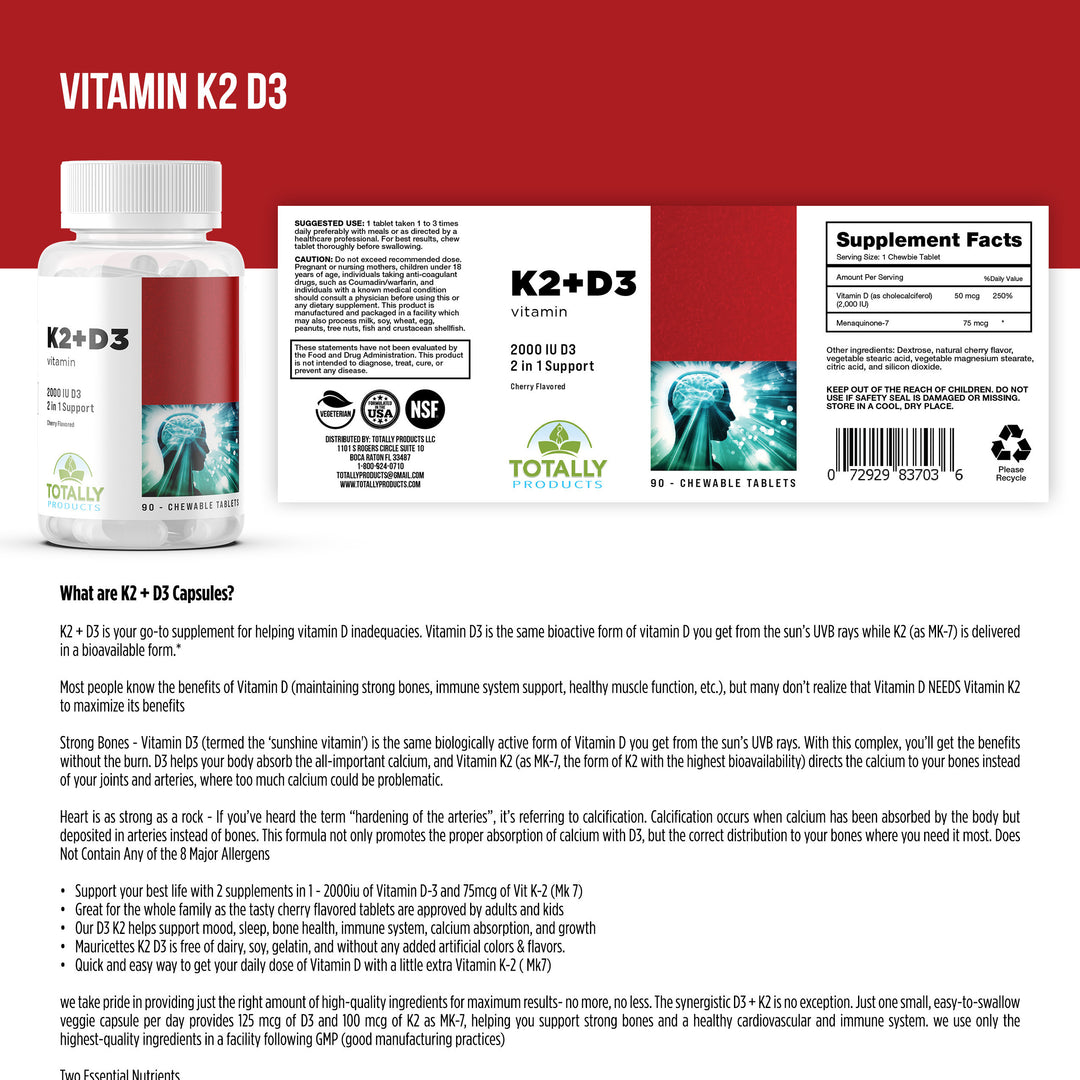 Vitamin D3 K2 Mushroom Complex Gummies 60 Vegan Immune Heart Health Raspberry Image 2