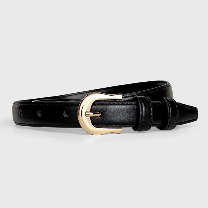 Women Fashion Simple Leather Belt Image 6