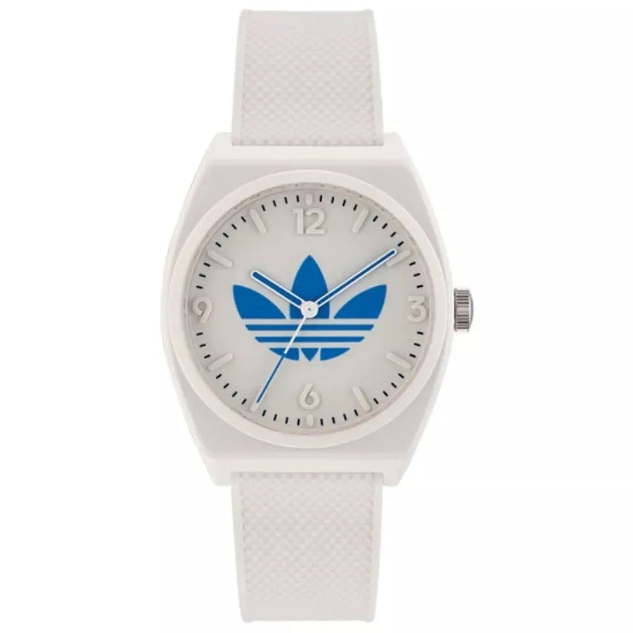 Adidas Originals Project Two White Dial Watch AOST23048 Synthetic Silicon Strap Image 1