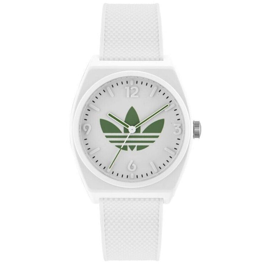 Adidas Originals Project Two White Dial Watch AOST23047 Silicone Strap Quartz Image 1