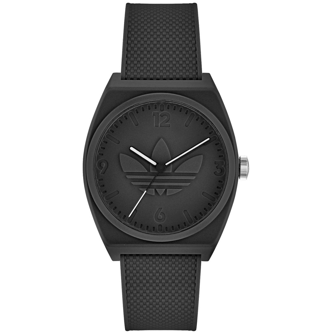 Adidas Originals Street Project Two Black Dial Watch AOST22034 Rubber Strap Image 1