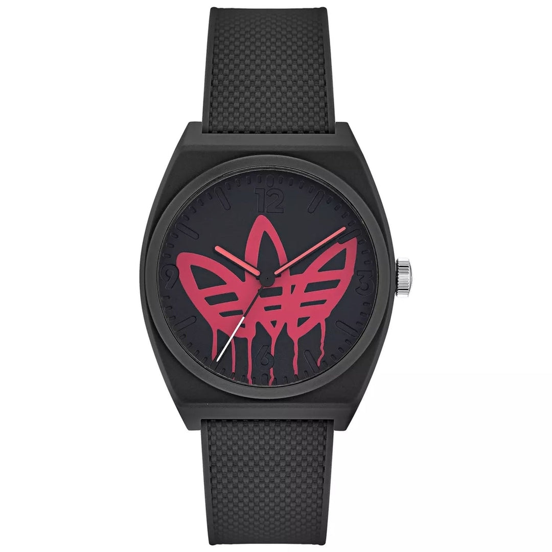 Adidas Originals Street Project Two Black Dial Watch AOST22039 Quartz Rubber Strap Image 1