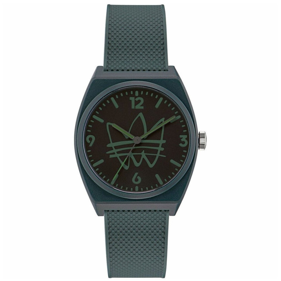 Adidas Originals Street Project Two Black Dial Watch AOST22566 Rubber Strap Image 1