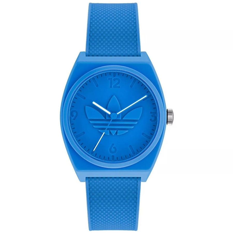 Adidas Originals Street Project Two Blue Dial Watch AOST22033 Rubber Strap 50m Image 1