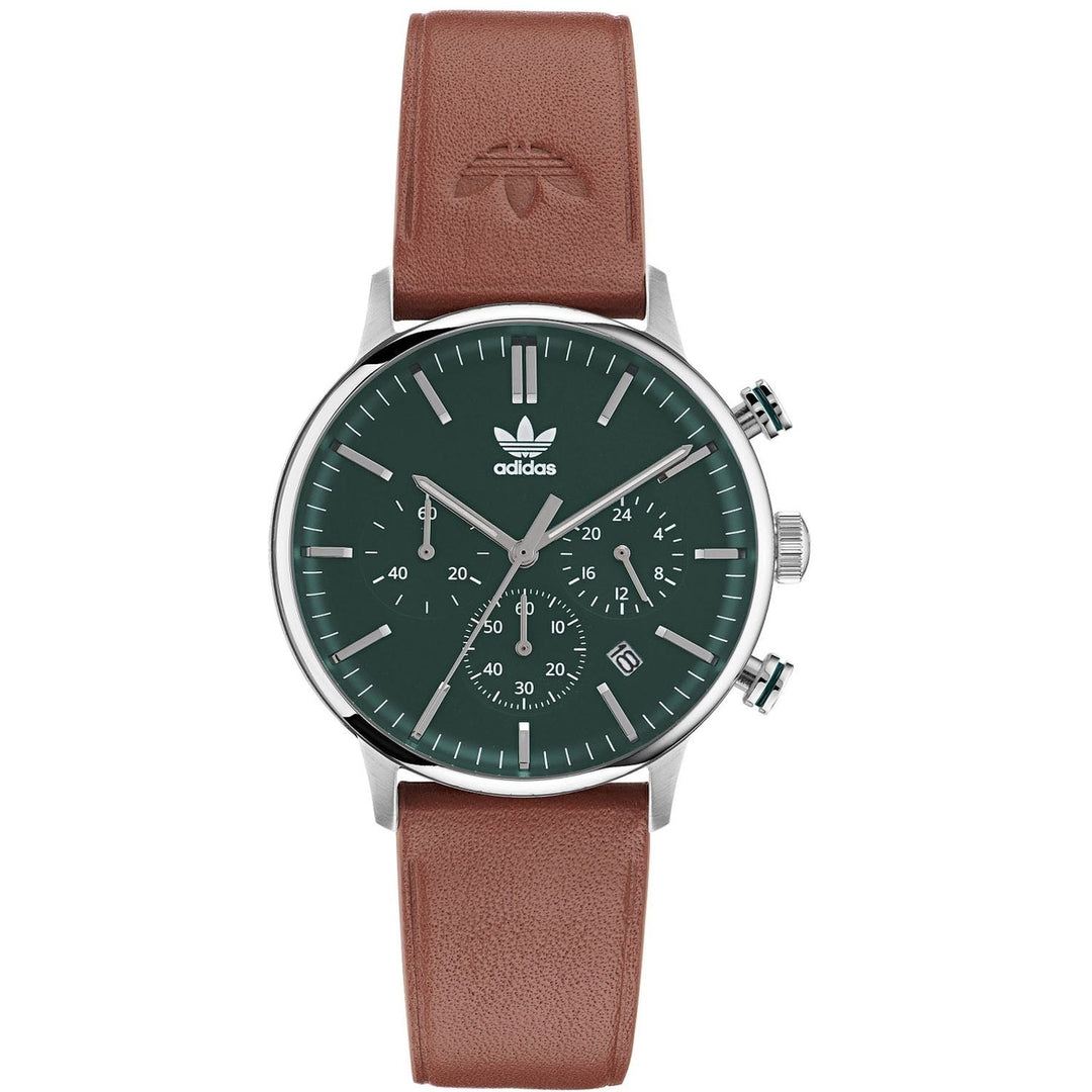 Adidas Originals Style Code One Chrono Green Dial Stainless Steel Watch AOSY22531 Image 1