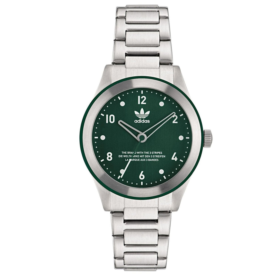 Adidas Originals Mens Watch Green Dial Stainless Steel AOSY22520 Water Resistant Image 1