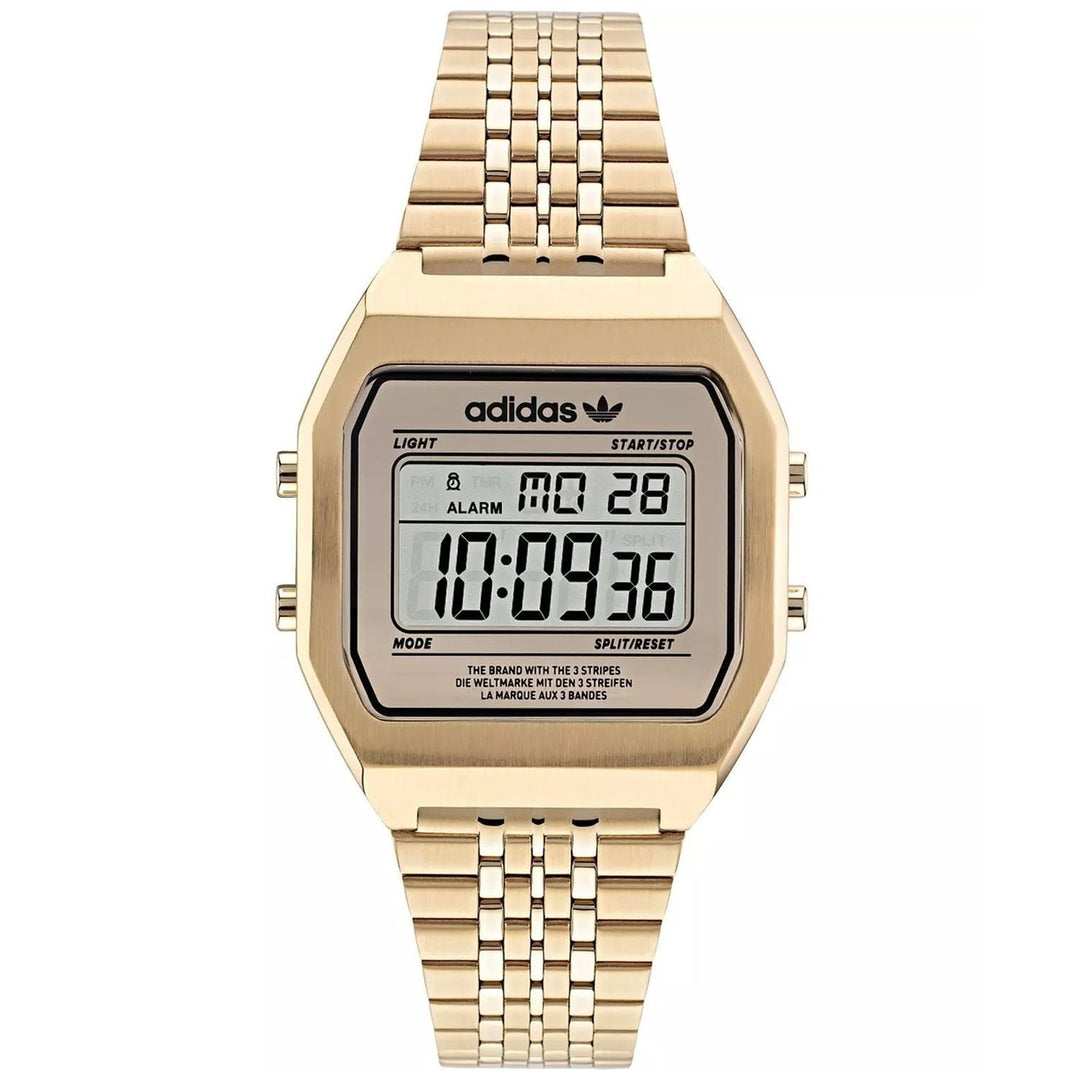 Adidas Originals Womens Gold Dial Stainless Steel Quartz Watch AOST22074 Image 1