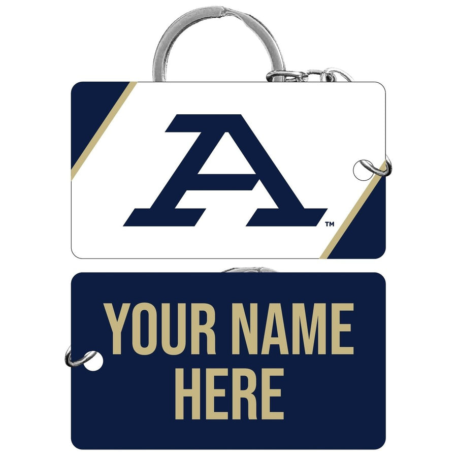 Akron Zips Customizable Acrylic Keychain 1.5" x 2.75" Officially Licensed Collegiate Product Image 1