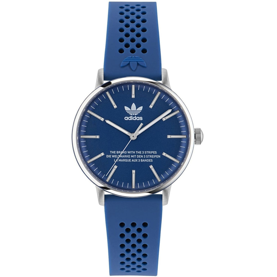 Adidas Originals Code One Blue Dial Watch AOSY23022 Stainless Steel Quartz Image 1