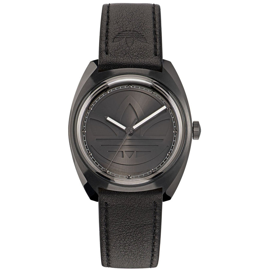 Adidas Originals Fashion Edition Black Dial Watch AOFH22514 Leather Strap Image 1